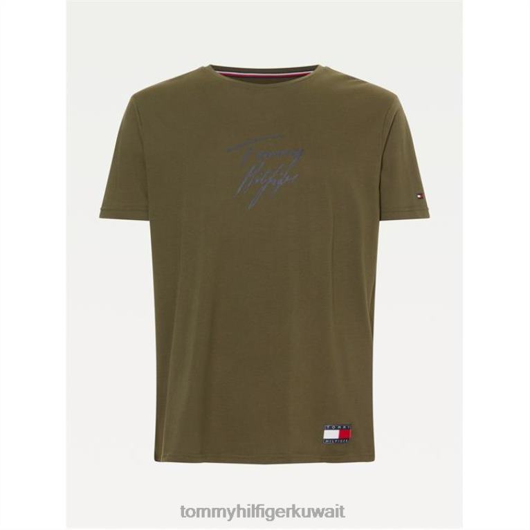 الجيش الأخضر Tommy Hilfiger 85 تي شيرت 4464420266