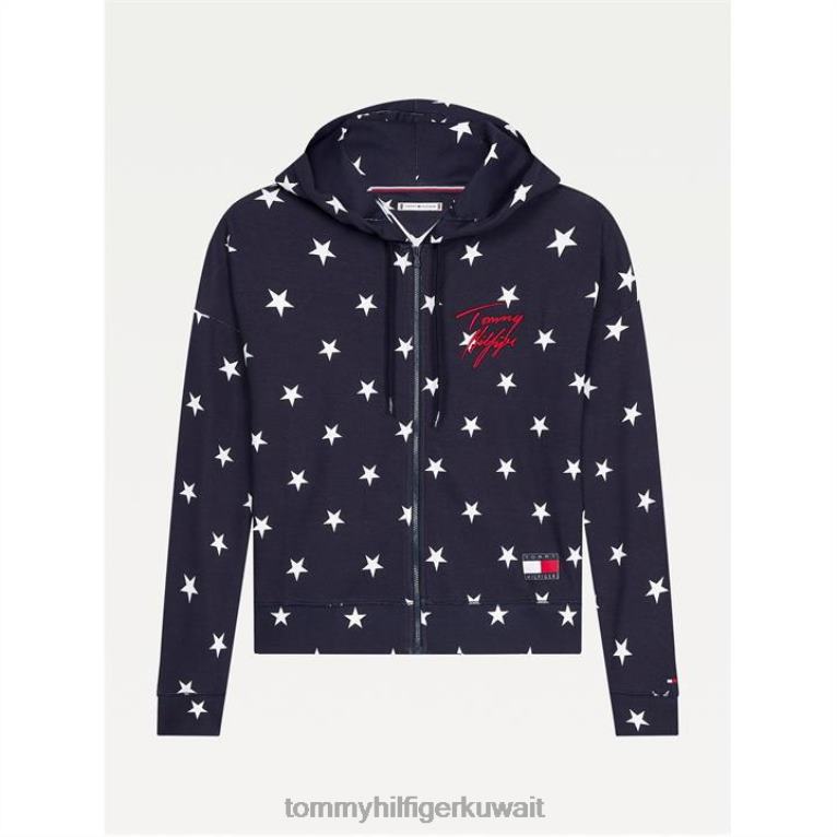 حج / كبير / نجم Tommy Hilfiger 85 هوديي الطباعة 4464420602