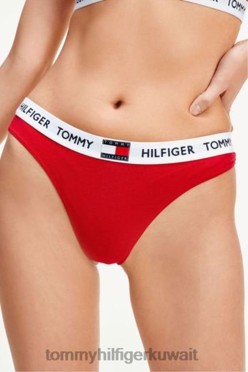 أبيض Tommy Hilfiger 85 ثونغ القطن 446443313