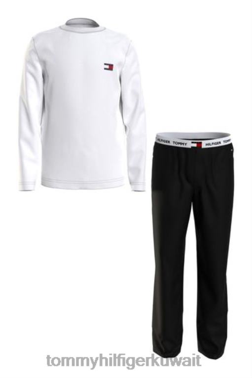 أبيض Tommy Hilfiger طقم بيجامة 85 446443681