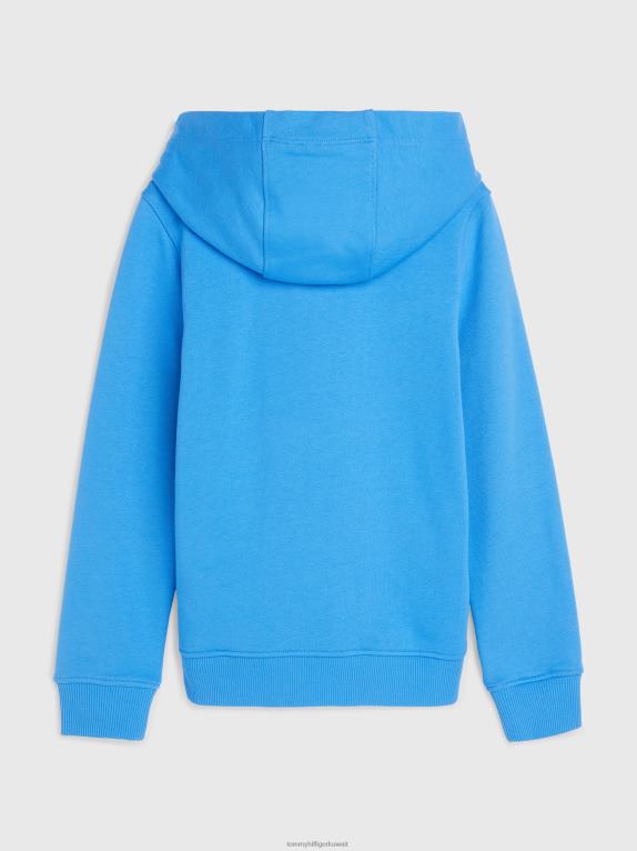 يفتن الأزرق Tommy Hilfiger سترة بقلنسوة للأطفال من الجنسين من 8 إلى 16 عامًا 446442519