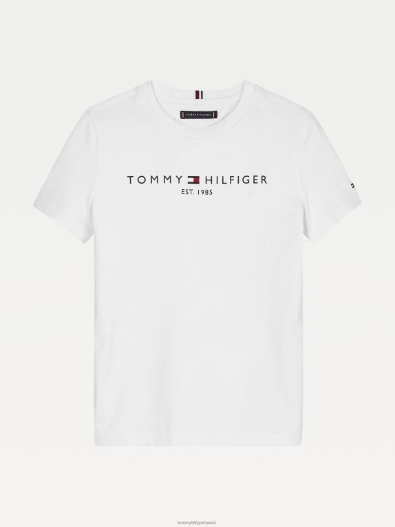 أبيض Tommy Hilfiger تيشيرت أساسي للأطفال من الجنسين 8-16 44644286