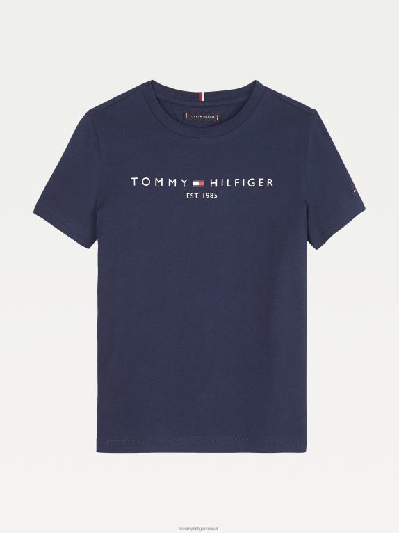 البحرية الشفق Tommy Hilfiger تيشيرت أساسي للأطفال من الجنسين 8-16 44644298
