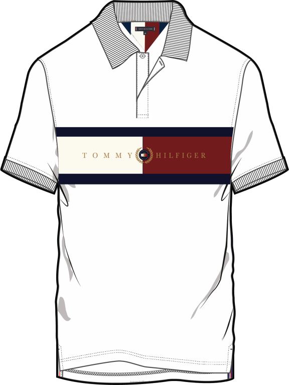 أبيض Tommy Hilfiger الأولاد 8-16 أيقونات بولو تناسب العادية 44644310