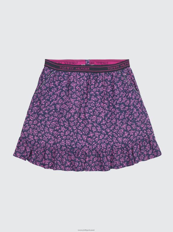 الزهرة الزرقاء في كل مكان Tommy Hilfiger تنورة زهرية للفتيات من 8 إلى 16 سنة 44644359