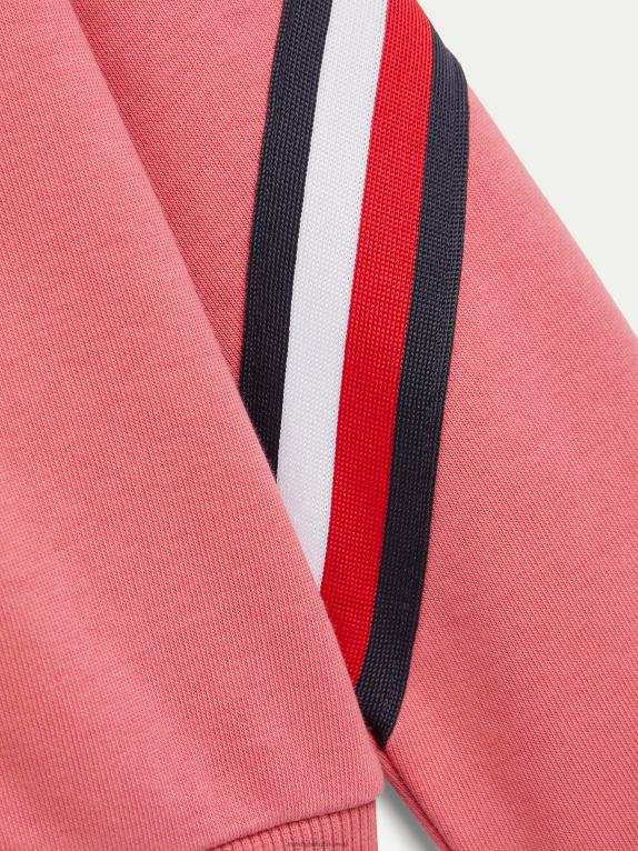 لون القرنفل Tommy Hilfiger سترة بقلنسوة فضفاضة للفتيات من سن 8 إلى 16 سنة 44644439