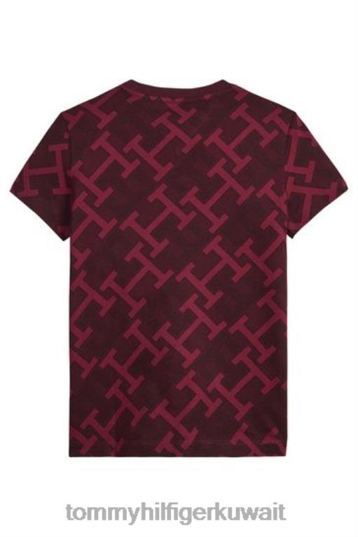 أحمر Tommy Hilfiger تيشيرت AOP مونوغرام 446443703