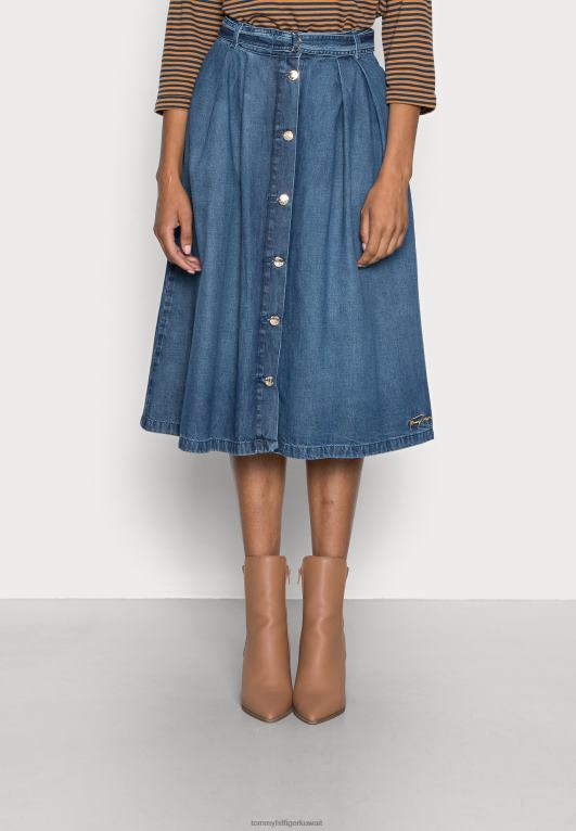 لينو Tommy Hilfiger تنورة مناسبة ومتوهجة على شكل حرف A 446448700