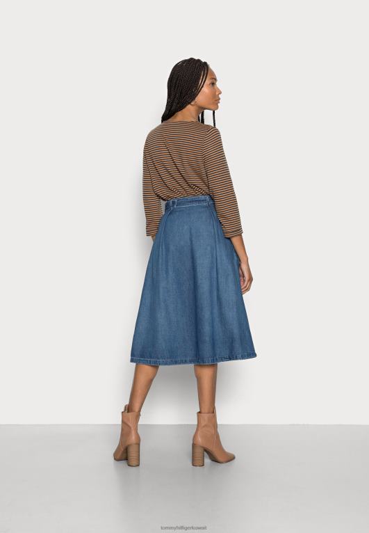 لينو Tommy Hilfiger تنورة مناسبة ومتوهجة على شكل حرف A 446448700