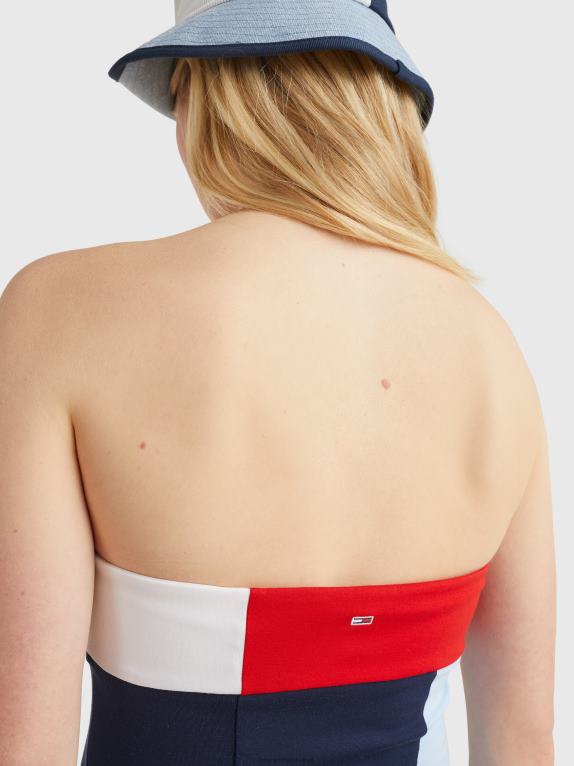 الشفق البحرية/متعددة Tommy Hilfiger فستان Bodycon متباين الألوان 446442045