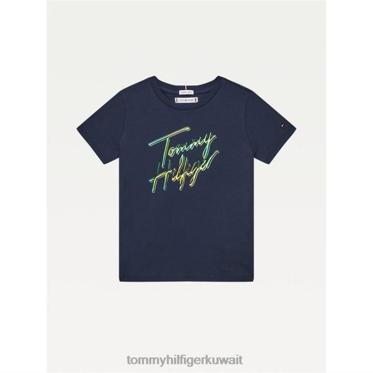 البحرية الشفق Tommy Hilfiger تي شيرت النصي C87 4464420488