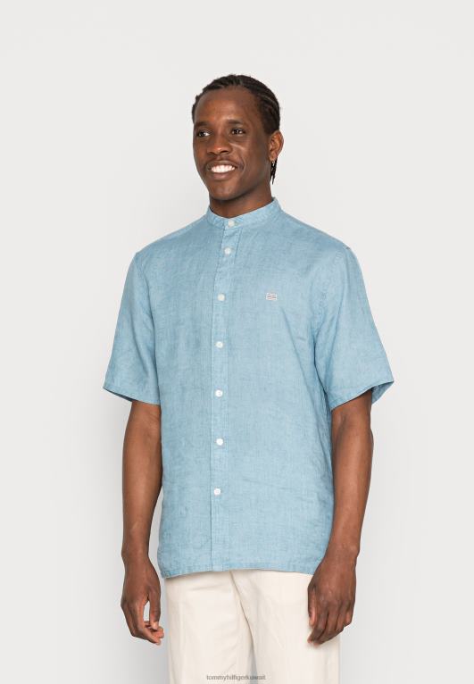 الأزرق النبيل Tommy Hilfiger الصلبة لى اليوسفي CF قميص 446444317