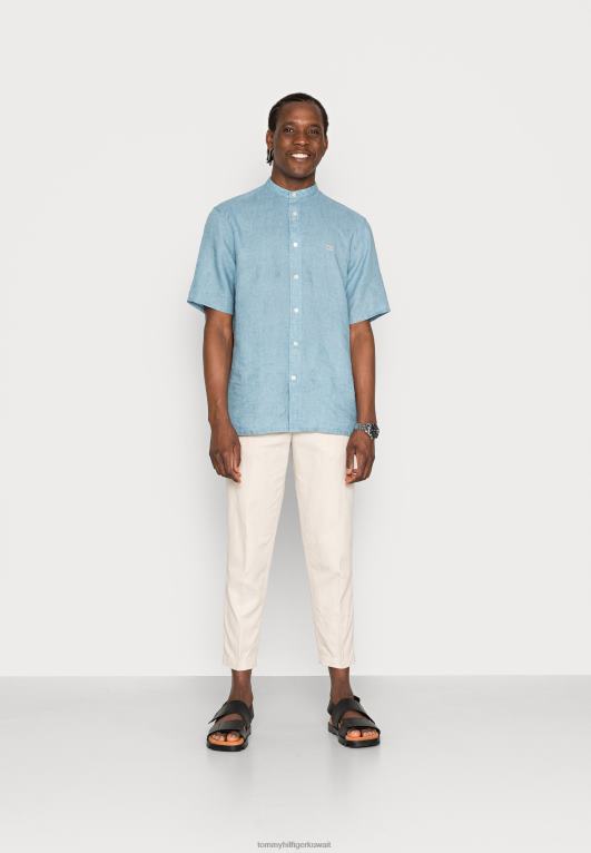 الأزرق النبيل Tommy Hilfiger الصلبة لى اليوسفي CF قميص 446444317