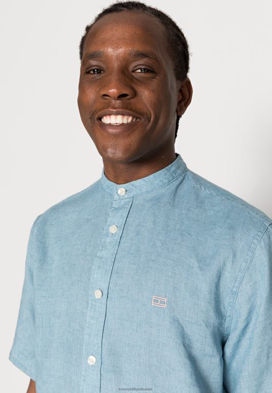الأزرق النبيل Tommy Hilfiger الصلبة لى اليوسفي CF قميص 446444317