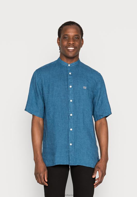 قفص الاتهام الأزرق Tommy Hilfiger الصلبة لى اليوسفي CF قميص 446444356