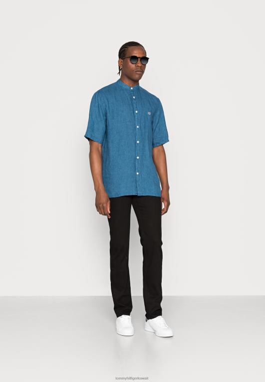 قفص الاتهام الأزرق Tommy Hilfiger الصلبة لى اليوسفي CF قميص 446444356