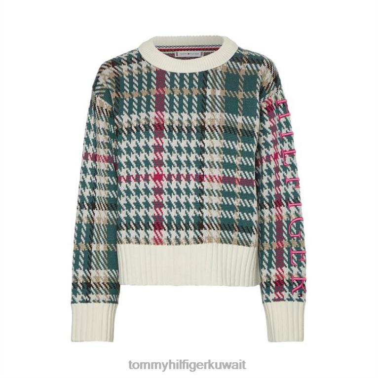 عاج Tommy Hilfiger مزيج الصوف تحقق C-NK 4464420980
