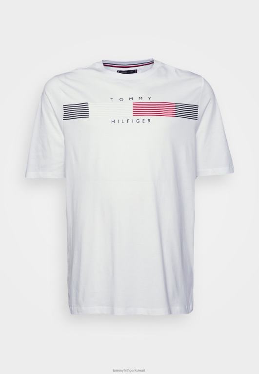 أبيض Tommy Hilfiger تي شيرت بطبعة جرافيك من Chest Corp 446446132