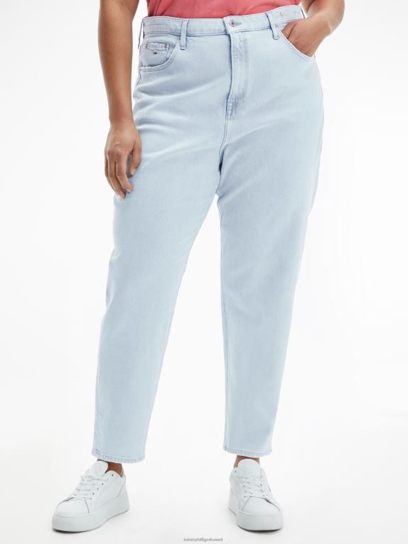 وسط الدنيم Tommy Hilfiger جينز مدبب عالي الارتفاع من Curve Mom 446442136