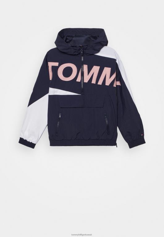 البحرية الشفق Tommy Hilfiger سترة خفيفة من Hero Popover للجنسين 446448787