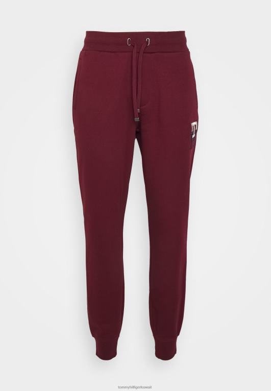 حمرة عميقة Tommy Hilfiger قيعان رياضية حرف Monogram الأساسية 446445487