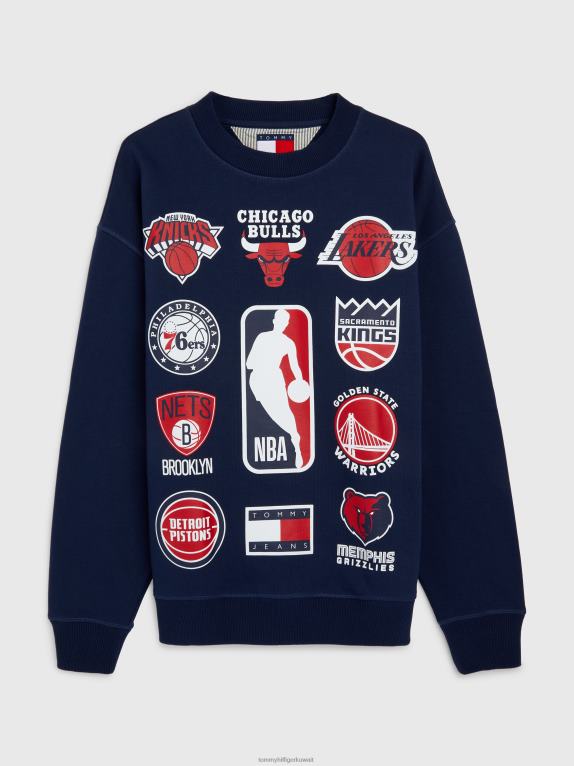 الشفق البحرية / أنيقة Tommy Hilfiger جينز وسترة فريق NBA مريحة 446442228