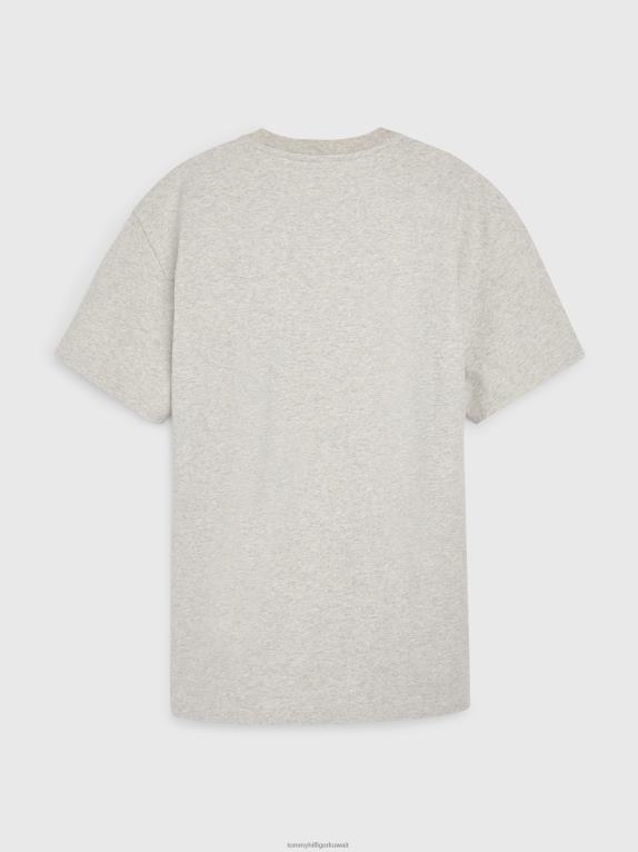 هيذر رمادي Tommy Hilfiger تي شيرت جينز وشعار NBA مريح 446442873