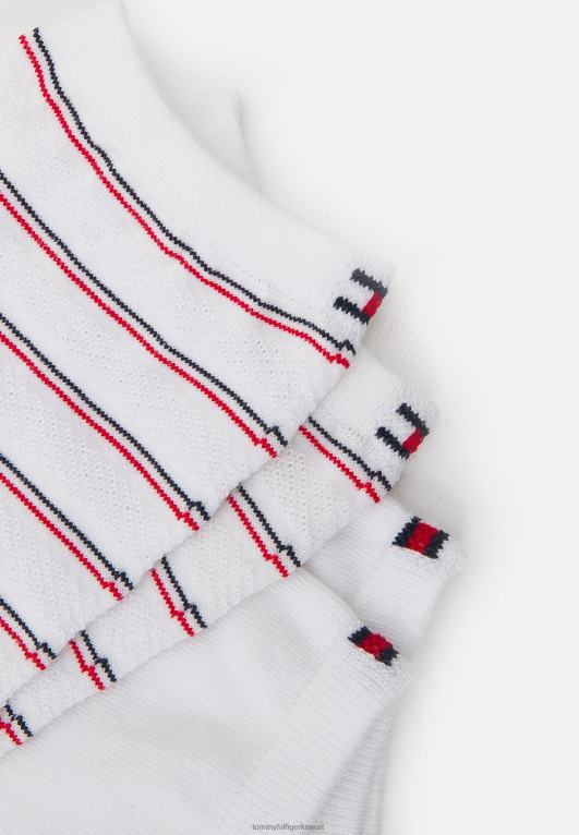 أبيض Tommy Hilfiger جوارب قصيرة للنساء من Preppy، عبوة من قطعتين 446447069