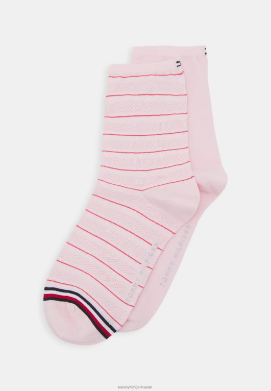 لون القرنفل Tommy Hilfiger جوارب قصيرة للنساء من Preppy، عبوة من قطعتين 446447074