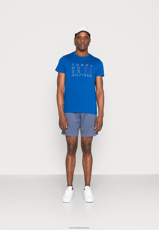 الجزيرة اليونانية الزرقاء Tommy Hilfiger تي شيرت بطبعة نص من شركة RWB 446446036