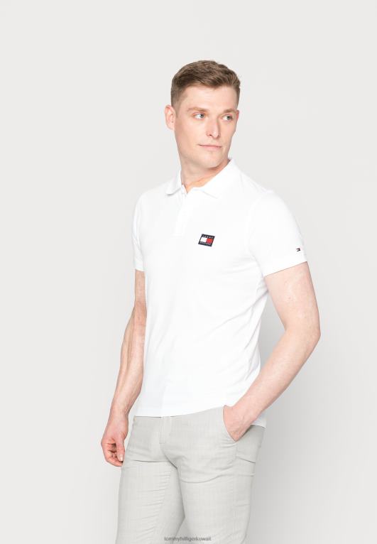 أبيض Tommy Hilfiger تحت قميص بولو الياقة RWB 446447480