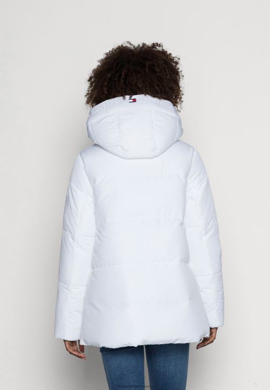 البصرية الأبيض Tommy Hilfiger معطف شتوي مبطن بشعار Sorona 446448542