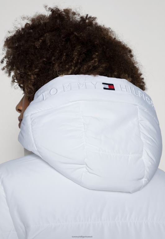 البصرية الأبيض Tommy Hilfiger معطف شتوي مبطن بشعار Sorona 446448542
