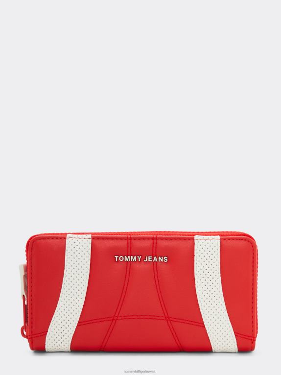 قرمزي عميق Tommy Hilfiger محفظة TJW النسائية الكبيرة 446441960