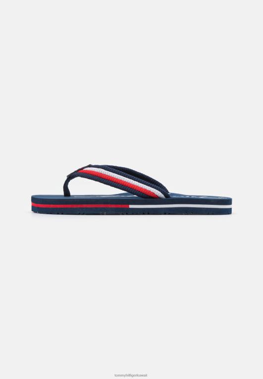 أزرق/متعدد الألوان Tommy Hilfiger صنادل على شكل حرف T 446446366