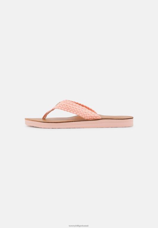 البني الداكن الوردي Tommy Hilfiger صنادل الشاطئ على شكل حرف T 446446390