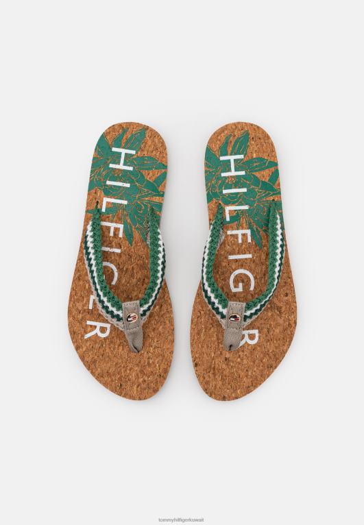 حجر Tommy Hilfiger صنادل الشاطئ على شكل حرف T 446448376
