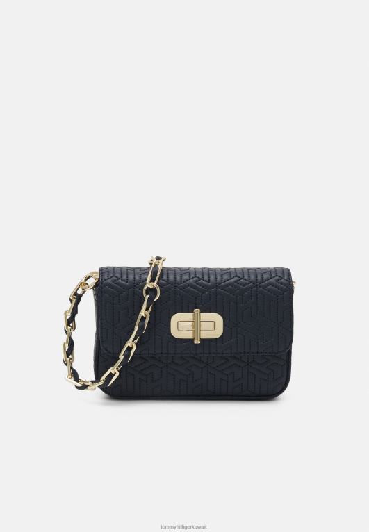 سماء الصحراء Tommy Hilfiger حقيبة Turnlock Petit Crossover Mono عبر الجسم 446445822