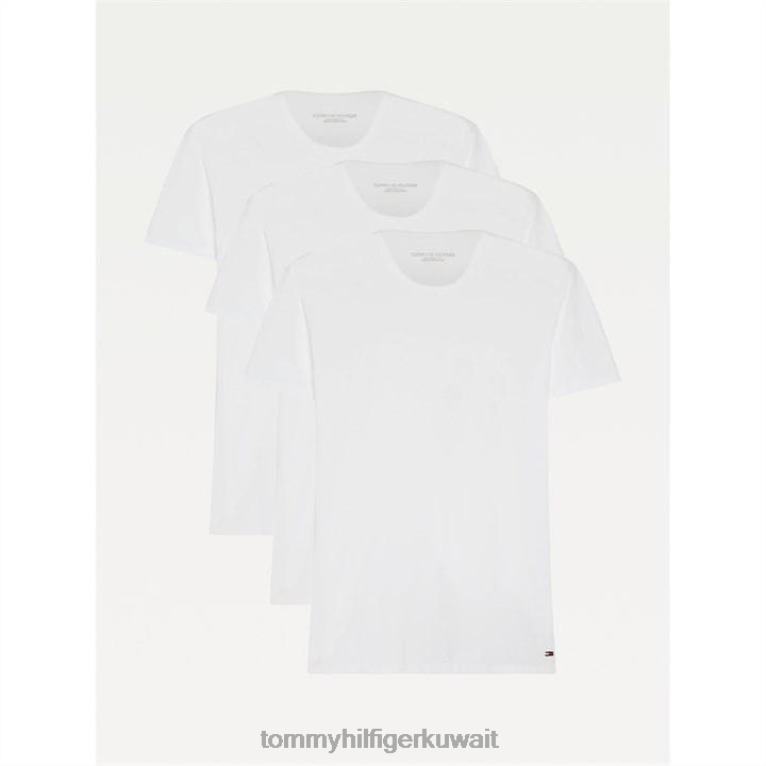 أبيض Tommy Hilfiger تي شيرت مطاطي VN SS 3 عبوات 4464419934