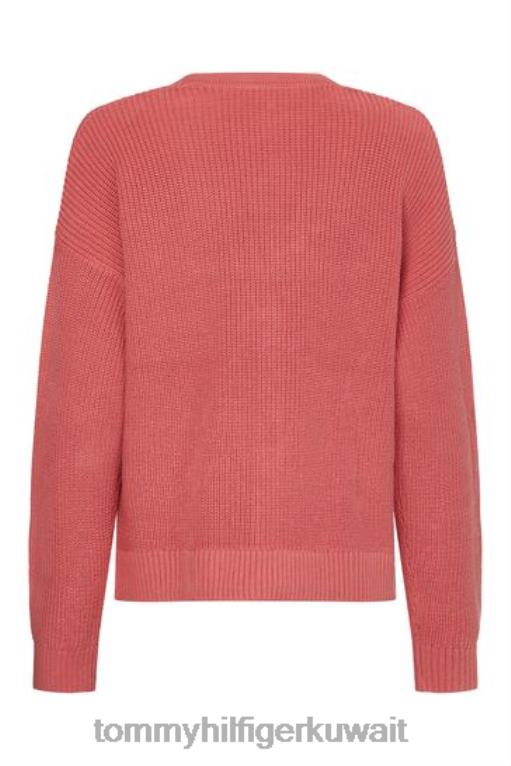 لون القرنفل Tommy Hilfiger سترة هايانا برقبة على شكل حرف V 446443404