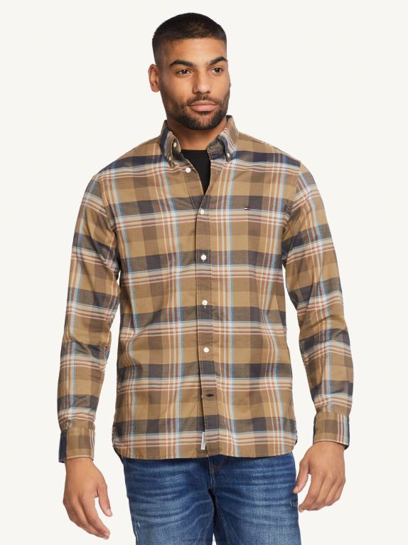 الجيش الأخضر/سماء الصحراء/متعدد Tommy Hilfiger قميص WCC أكسفورد الترتان 446441200