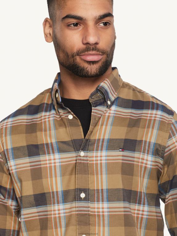 الجيش الأخضر/سماء الصحراء/متعدد Tommy Hilfiger قميص WCC أكسفورد الترتان 446441200
