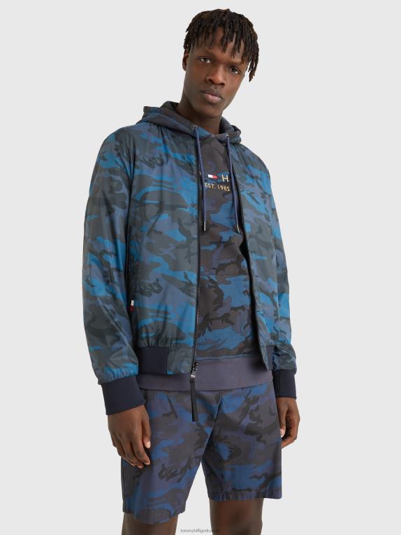 سماء الصحراء Tommy Hilfiger سترة بومبر ذات وجهين من WCC 44644656