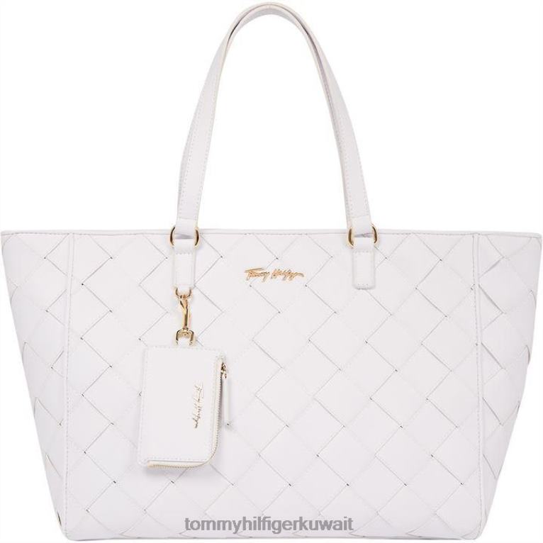 منسوج باللون الأبيض Tommy Hilfiger حقيبة تومي جوي WV 4464419687