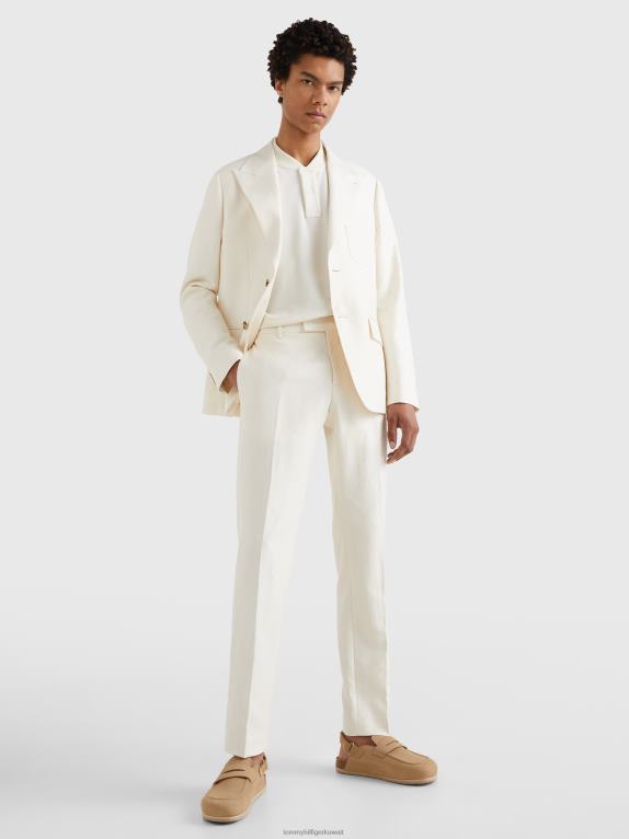 عاج Tommy Hilfiger بنطال West Coast Prep Crest ذو قصة ضيقة 446441055