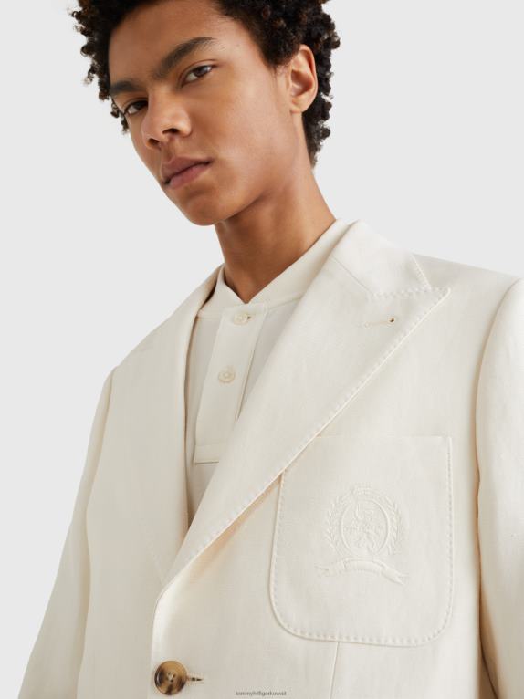 عاج Tommy Hilfiger سترة West Coast Prep Crest ذات المقاس النحيف 44644654