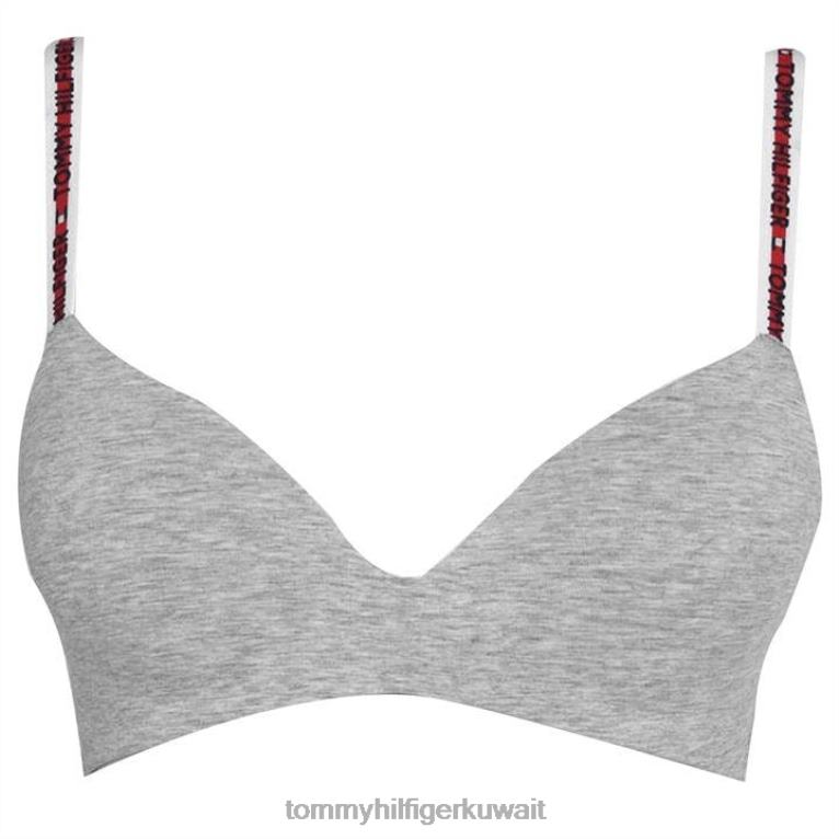 منتصف الرمادي هيث Tommy Hilfiger bralette مثلث التكنولوجيا 4464420403