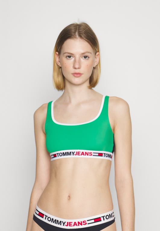 الأخضر الأساسي Tommy Hilfiger أعلى بيكيني bralette 446446142