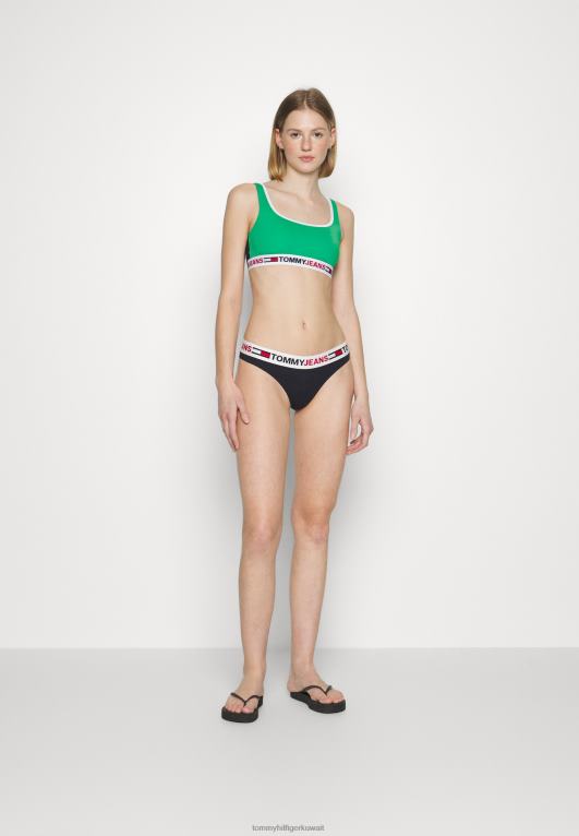 الأخضر الأساسي Tommy Hilfiger أعلى بيكيني bralette 446446142