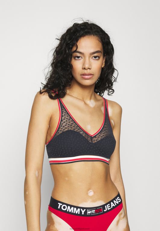 سماء الصحراء Tommy Hilfiger شريط شفاف نصف وسادة مثلث bralette بوستير 446448884